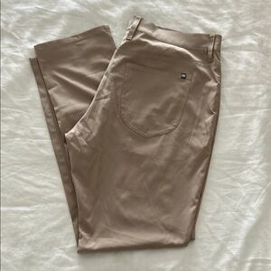 Travis Mathew Tan Chinos Smooth Fabric Casual Wear